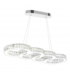  Milan LED Chandelier With Chrome Finish (5629P33ST-O) - CWI