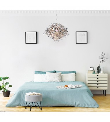  Flurry 17 Light Down Chandelier With Chrome Finish (5630P35C) - CWI