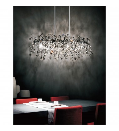 Flurry 7 Light Down Chandelier With Chrome Finish (5630P37C-O) - CWI Flurry 7 Light Down Chandelier With Chrome Finish (5630P37C-O) - CWI