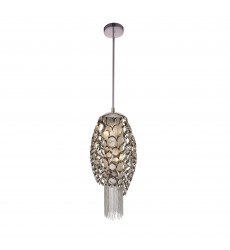  Victoria 2 Light Drum Shade Mini Pendant With Chrome Finish (5631P8C-O) - CWI