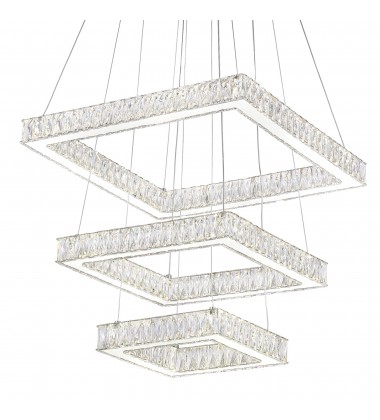 Florence LED Chandelier With Chrome Finish (5635P21ST-3S (Clear)) - CWI  Florence LED Chandelier With Chrome Finish (5635P21ST-3S (Clear)) - CWI