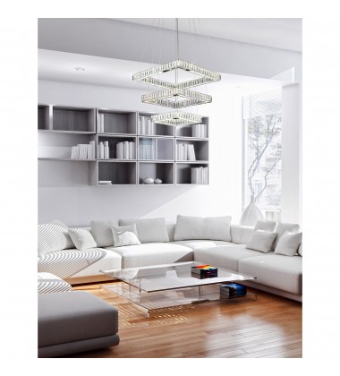 Florence LED Chandelier With Chrome Finish (5635P21ST-3S (Clear)) - CWI  Florence LED Chandelier With Chrome Finish (5635P21ST-3S (Clear)) - CWI