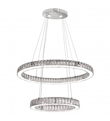 Florence LED Chandelier With Chrome Finish (5635P27ST-2O (Clear)) - CWI  Florence LED Chandelier With Chrome Finish (5635P27ST-2O (Clear)) - CWI