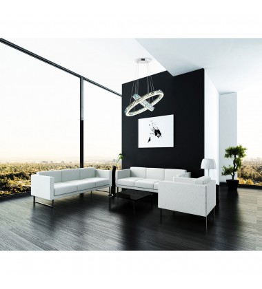 Florence LED Chandelier With Chrome Finish (5635P27ST-2O (Clear)) - CWI  Florence LED Chandelier With Chrome Finish (5635P27ST-2O (Clear)) - CWI