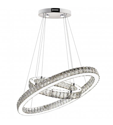 Florence LED Chandelier With Chrome Finish (5635P27ST-2O (Clear)) - CWI  Florence LED Chandelier With Chrome Finish (5635P27ST-2O (Clear)) - CWI