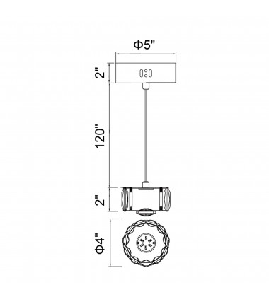  Milan LED Mini Pendant With Chrome Finish (5636P4-1-601) - CWI