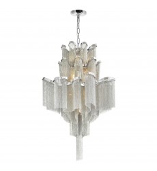 Daisy 16 Light Down Chandelier With Chrome Finish (5650P24C-12L) - CWI