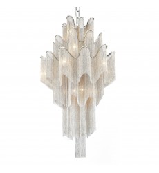  Daisy 17 Light Down Chandelier With Chrome Finish (5650P32C) - CWI