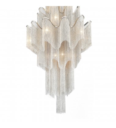  Daisy 17 Light Down Chandelier With Chrome Finish (5650P32C) - CWI