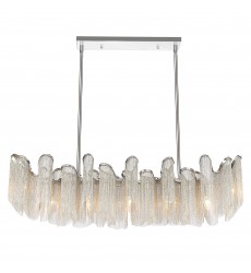  Daisy 7 Light Down Chandelier With Chrome Finish (5650P47C) - CWI