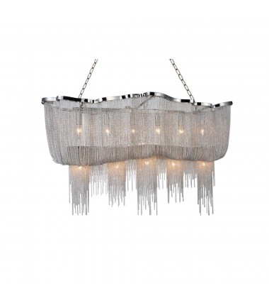  Secca 13 Light Down Chandelier With Chrome Finish (5654P55C-RC) - CWI