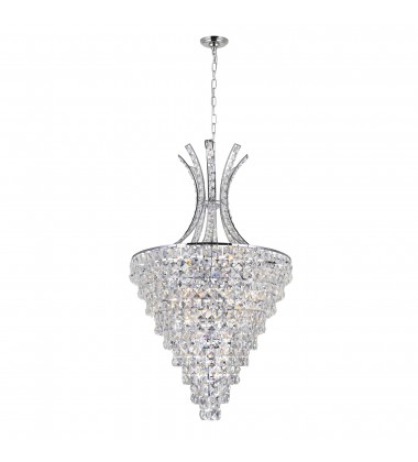 Chique 12 Light Chandelier With Chrome Finish (5685P20C) - CWI