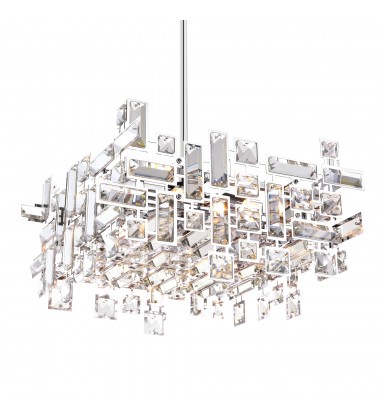  Arley 6 Light Chandelier With Chrome Finish (5689P14-6-S-601) - CWI