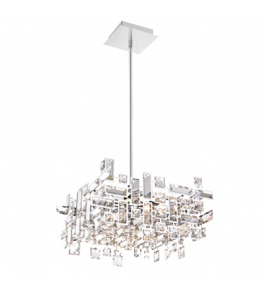  Arley 6 Light Chandelier With Chrome Finish (5689P14-6-S-601) - CWI