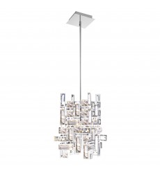  Arley 1 Light Mini Chandelier With Chrome Finish (5689P6-1-S-601) - CWI