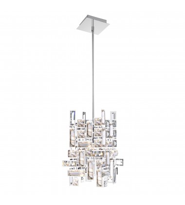  Arley 1 Light Mini Chandelier With Chrome Finish (5689P6-1-S-601) - CWI