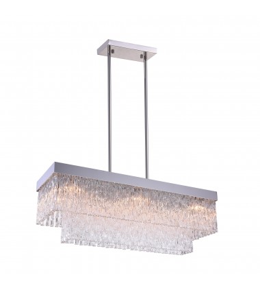  Carlotta 8 Light Island Chandelier With Chrome Finish (5695P35-8-601-RC) - CWI