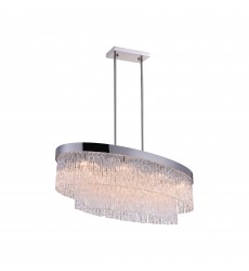  Carlotta 8 Light Island Chandelier With Chrome Finish (5695P36-8-601-O) - CWI