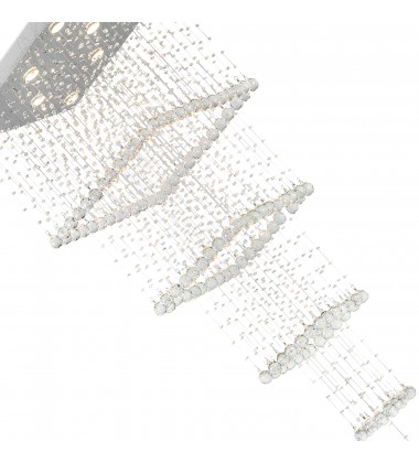  Square 8 Light Flush Mount With Chrome Finish (6601C24C-S) - CWI