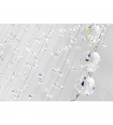  Spiral 8 Light Flush Mount With Chrome Finish (6603C24C(H:110)) - CWI