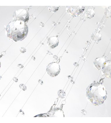  Spiral 6 Light Flush Mount With Chrome Finish (6603C24C(H:67)) - CWI