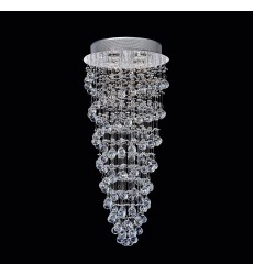  Double Spiral 4 Light Flush Mount With Chrome Finish (6606C14C) - CWI