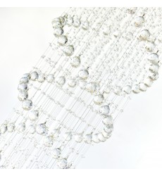  Double Spiral 9 Light Flush Mount With Chrome Finish (6606C24C) - CWI