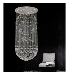  Double Sphere 21 Light Flush Mount With Chrome Finish (6608C47C) - CWI