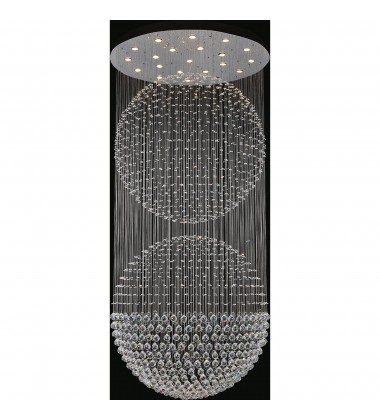  Double Sphere 21 Light Flush Mount With Chrome Finish (6608C47C) - CWI