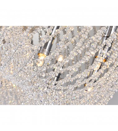  Waterfall 23 Light Flush Mount With Chrome Finish (6615C32C) - CWI