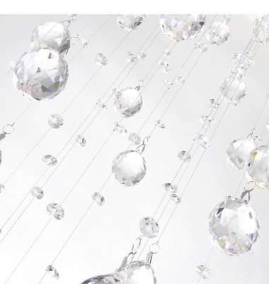  Mystical 8 Light Flush Mount With Chrome Finish (6626C32C-RC) - CWI