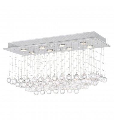  Mystical 8 Light Flush Mount With Chrome Finish (6626C32C-RC) - CWI