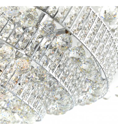  Hallway 32 Light Flush Mount With Chrome Finish (6627C32C) - CWI