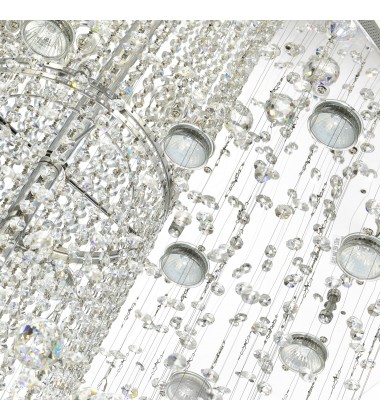  Hallway 32 Light Flush Mount With Chrome Finish (6627C32C) - CWI