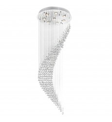  Ribbon 8 Light Flush Mount With Chrome Finish (6629C24C) - CWI