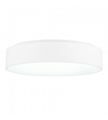  Arenal LED Drum Shade Flush Mount With White Finish (7103C18-1-104) - CWI