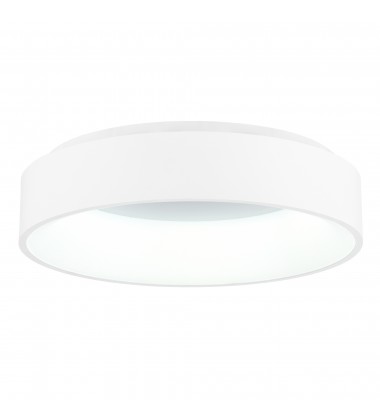  Arenal LED Drum Shade Flush Mount With White Finish (7103C18-1-104) - CWI