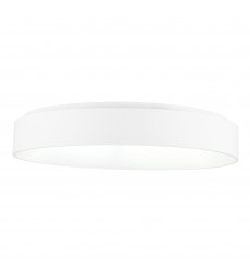  Arenal LED Drum Shade Flush Mount With White Finish (7103C24-1-104) - CWI