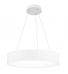  Arenal LED Drum Shade Pendant With White Finish (7103P18-1-104) - CWI