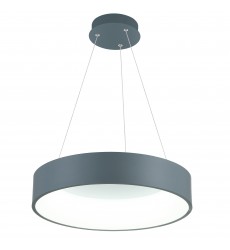 Arenal LED Drum Shade Pendant With Gray & White Finish (7103P18-1-167) - CWI  Arenal LED Drum Shade Pendant With Gray & White Finish (7103P18-1-167) - CWI
