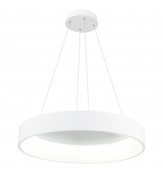  Arenal LED Drum Shade Pendant With White Finish (7103P24-1-104) - CWI