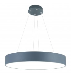  Arenal LED Drum Shade Pendant With Gray & White Finish (7103P24-1-167) - CWI