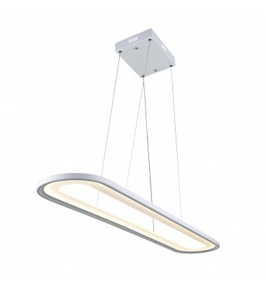  Capel LED Island Chandelier With White Finish (7111P27-103) - CWI