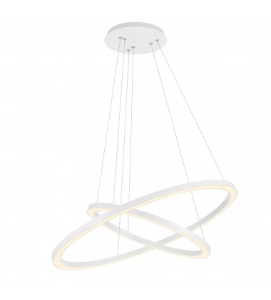  Chalice LED Chandelier With White Finish (7112P24-103) - CWI