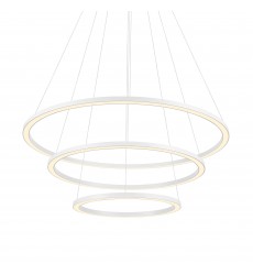  Chalice LED Chandelier With White Finish (7112P31-103) - CWI