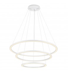  Chalice LED Chandelier With White Finish (7112P31-103) - CWI