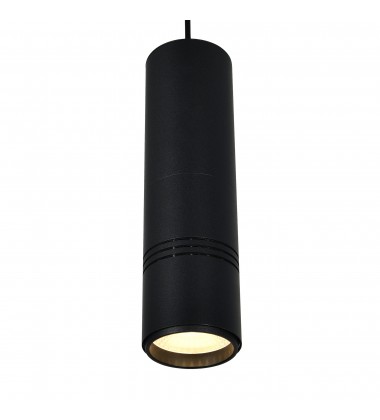  Stowe LED Down Mini Pendant With Black & Wood Finish (7117P3-1-101-B) - CWI