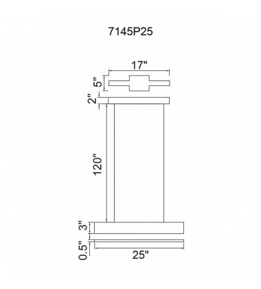 Krista LED Chandelier With Satin Black Finish (7145P25-1-253-RC) - CWI  Krista LED Chandelier With Satin Black Finish (7145P25-1-253-RC) - CWI