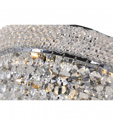 Empire 3 Light Flush Mount With Chrome Finish (8001C12C) - CWI Empire 3 Light Flush Mount With Chrome Finish (8001C12C) - CWI