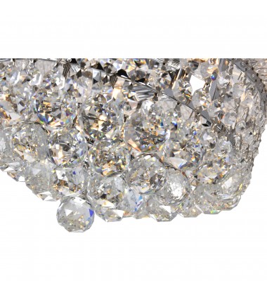 Empire 3 Light Flush Mount With Chrome Finish (8001C12C) - CWI Empire 3 Light Flush Mount With Chrome Finish (8001C12C) - CWI